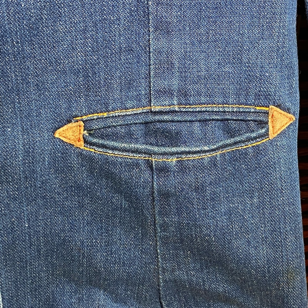 Vintage Wrangler Maverick Denim Blazer USA Made Western Jacket Size 14 - Picture 3 of 9